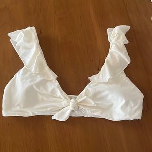 Ruffled bikini top